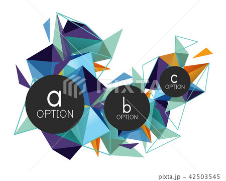 Vector triangle abstract background, low poly concept 42503545