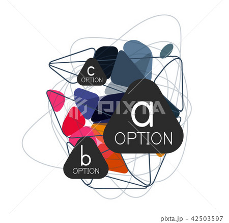 Geometric triangle infographics Geometric triangle infographics 42503597