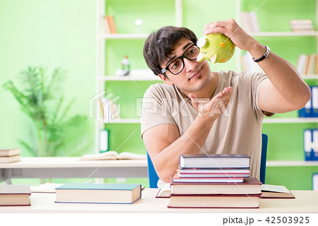 Young student in expensive tuition concept Young student in expensive tuition concept 42503925