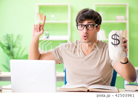 Young student in expensive tuition concept 42503961