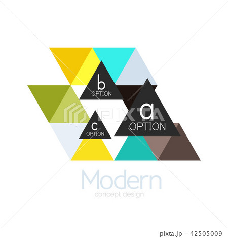 Triangle shape design abstract business logo icon design. Company logotype branding emblem idea Triangle shape design abstract business logo icon design. Company logotype branding emblem idea 42505009