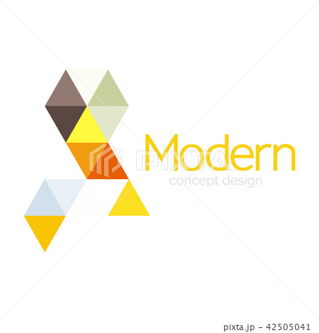 Triangle shape design abstract business logo icon design. Company logotype branding emblem idea Triangle shape design abstract business logo icon design. Company logotype branding emblem idea 42505041