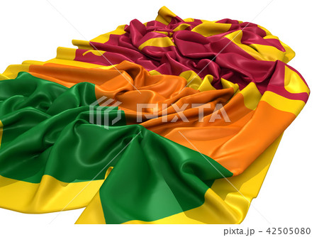 スリランカ国旗のイラスト素材