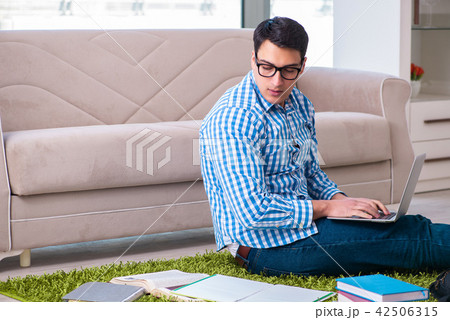 Student doing distance MBA online training 42506315