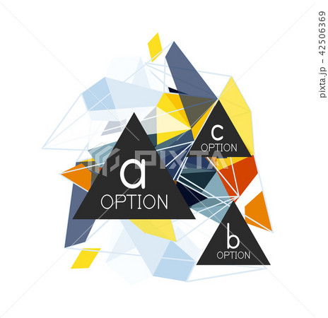 Triangle infographics design layout 42506369