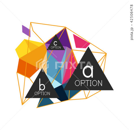 Geometric triangle infographics 42506478