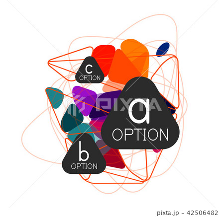 Geometric triangle infographics 42506482