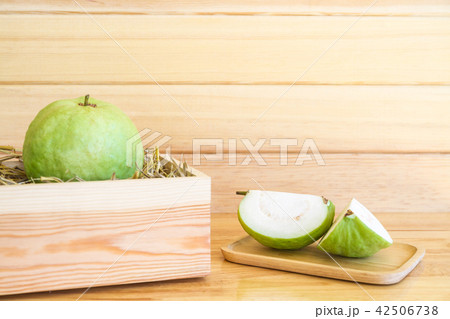 goiaba on wooden box goiaba on wooden box 42506738