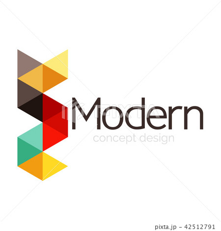 Triangle shape design abstract business logo icon design. Company logotype branding emblem idea Triangle shape design abstract business logo icon design. Company logotype branding emblem idea 42512791