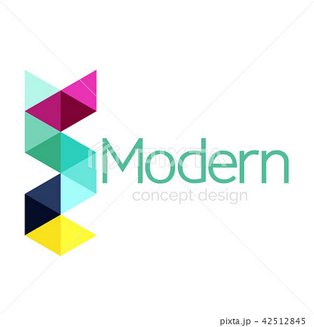 Triangle shape design abstract business logo icon design. Company logotype branding emblem idea 42512845