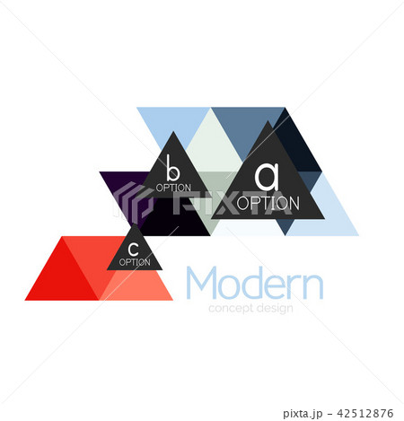 Triangle shape design abstract business logo icon design. Company logotype branding emblem idea 42512876