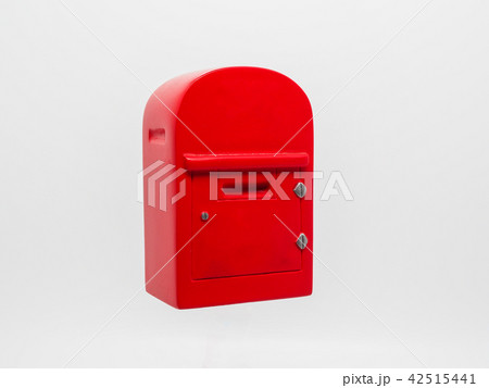 A new red mailbox on white background. 42515441