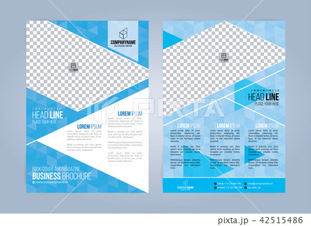 Blue and White Business Brochure. Blue and White Business Brochure. 42515486