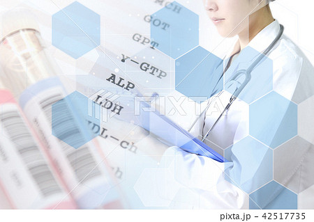 医療イメージ　血液検査 42517735