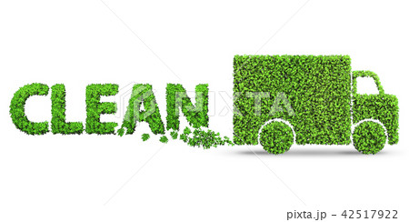 Concept of clean fuel and eco friendly cars - 3d rendering 42517922