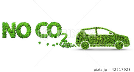 Concept of clean fuel and eco friendly cars - 3d rendering 42517923