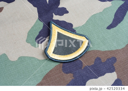 US ARMY Private First Class rank patch on uniform 42520334