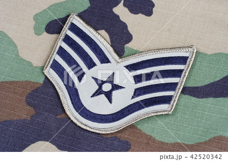 US AIR FORCE Staff Sergeant rank patch on uniform 42520342