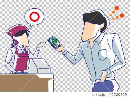 電子マネー支払いができる店（アジア人） 42520799