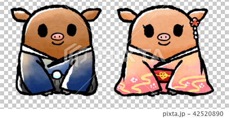 年賀状 2019 年賀 亥 子供 年賀状 2019 年賀 亥 子供 42520890