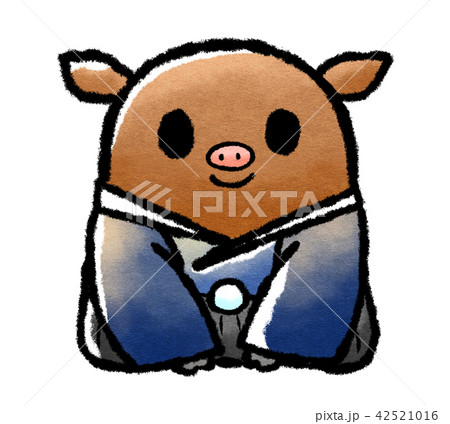 年賀状 2019 年賀 亥 イラスト 42521016