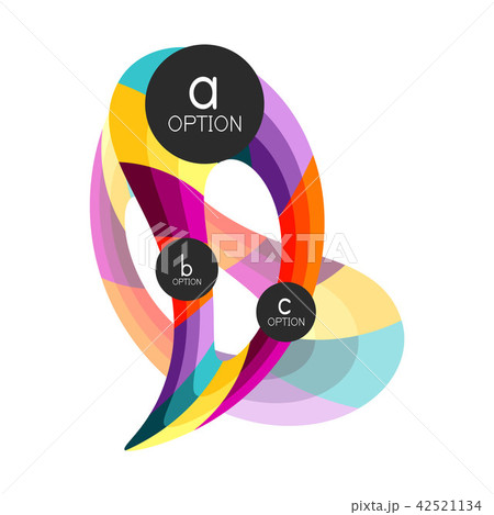 Abstract colorful geometric option infographics design template with sample abc options. Abstract Abstract colorful geometric option infographics design template with sample abc options. Abstract 42521134
