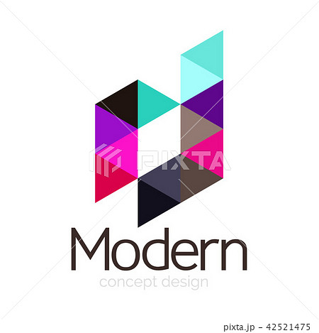Triangle shape design abstract business logo icon design. Company logotype branding emblem idea Triangle shape design abstract business logo icon design. Company logotype branding emblem idea 42521475