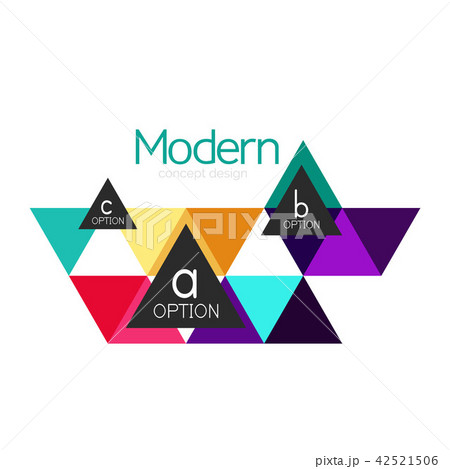 Triangle shape design abstract business logo icon design. Company logotype branding emblem idea Triangle shape design abstract business logo icon design. Company logotype branding emblem idea 42521506