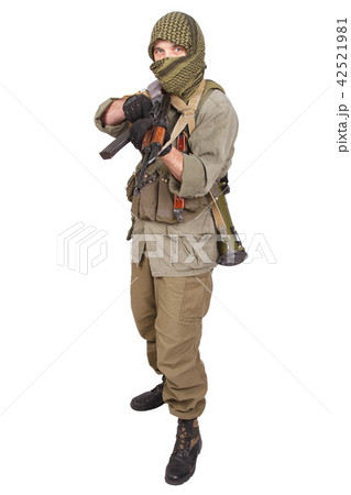 shooter with AK 47 42521981