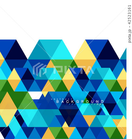 Multicolored triangles abstract background, mosaic tiles concept 42523161