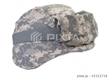 kevlar helmet with a camouflage cover and goggles 42523718