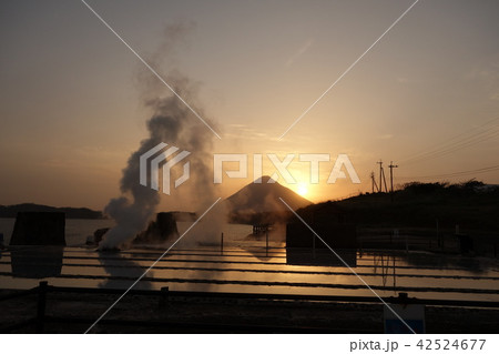開聞岳　池田湖　かいもんだけ　旅行　指宿　南九州　雲 42524677