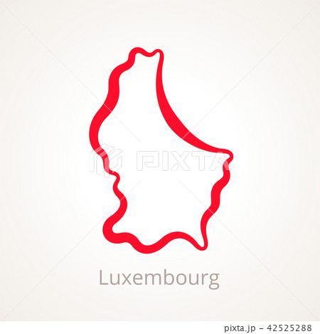 Luxembourg - Outline Map 42525288
