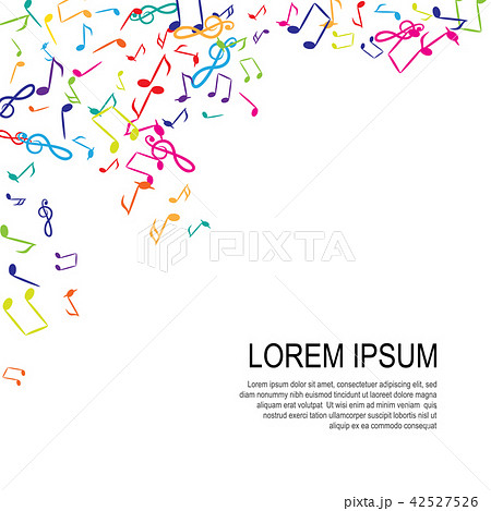 Music Notes Vector Background Music Notes Vector Background 42527526