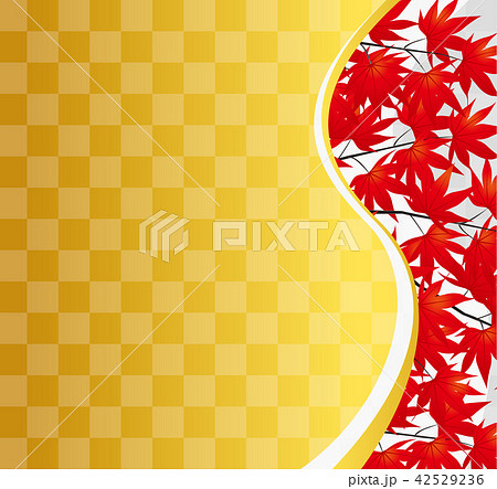 和風イメージ.秋の紅葉の背景素材. 和風イメージ.秋の紅葉の背景素材. 42529236
