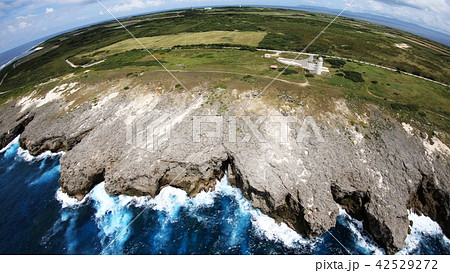 ドローン映像：波照間島の日本最南端 42529272