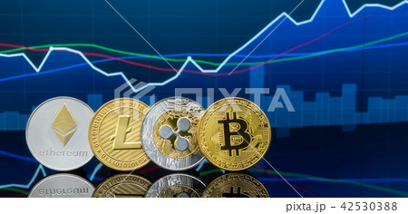 Bitcoin and cryptocurrency investing concept. 42530388