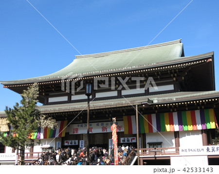 お正月の成田山新勝寺（大本堂） 42533143