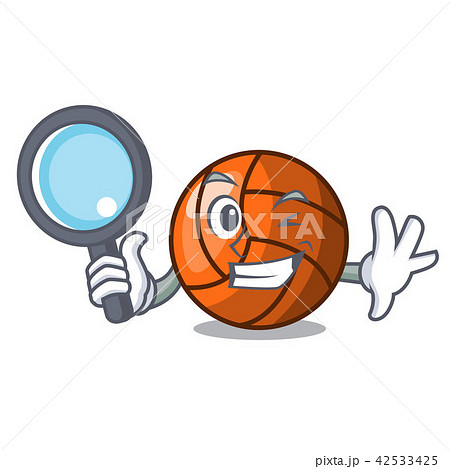 Detective volleyball character cartoon style Detective volleyball character cartoon style 42533425
