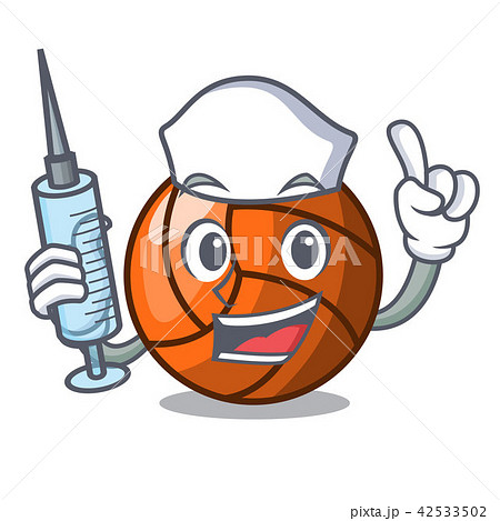 Nurse volleyball character cartoon style Nurse volleyball character cartoon style 42533502