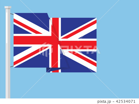 United kingdom flag with copyspace 42534071