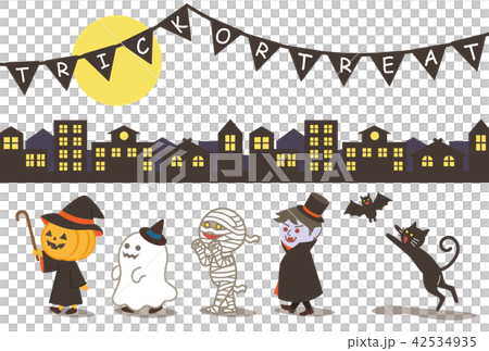 ハロウィン　仮装　行進 42534935