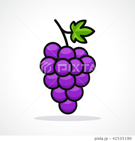 Vector illustration of grapes design icon 42535190