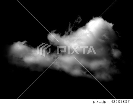 White clouds on black background 42535337