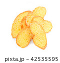 Baked with butter, sugar on white background 42535595