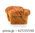 Whole grain bread on white background 42535596