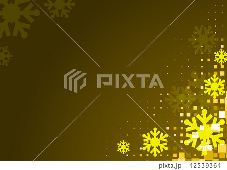 Gold Snowflakes Background 42539364