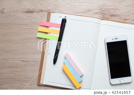 付箋と手帳イメージ 42541057