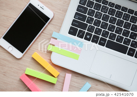 付箋と手帳イメージ 42541070