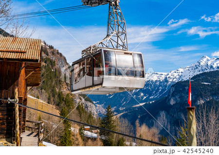 View of Cable Car at Murren Village 42545240